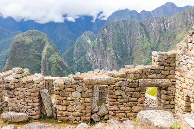 Premium Photo | Archaeological remains of machu picchu located in the ...