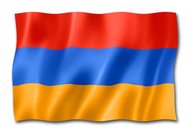 Premium Photo Armenian Flag Isolated On White