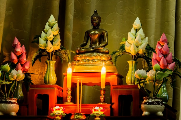 Premium Photo | Arrangement Of Offerings In Buddhism's Faith