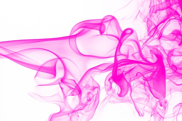 Premium Photo | Art of pink smoke abstract on white background ...