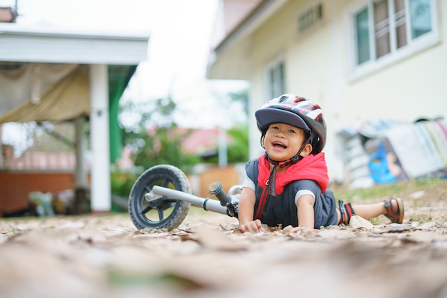 baby riding a bike