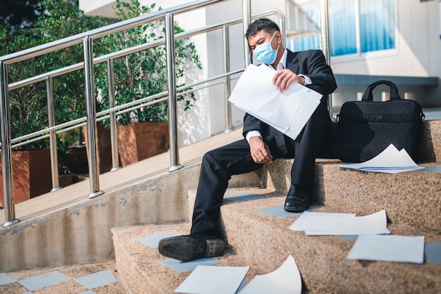 Premium Photo | Asian man unemployed in virus crisis covid-19 and the ...