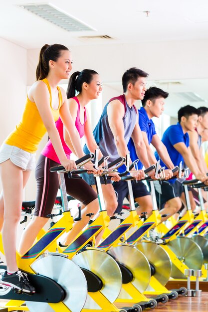 fitness club spin bike