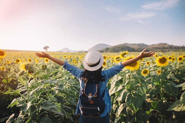 Premium Photo | Asian woman traveler