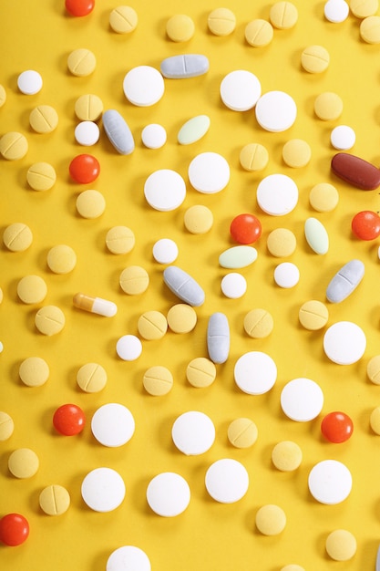 Free Photo | Assortment of colorful pills