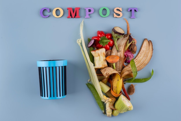 Free Photo | Assortment of compost made of rotten food