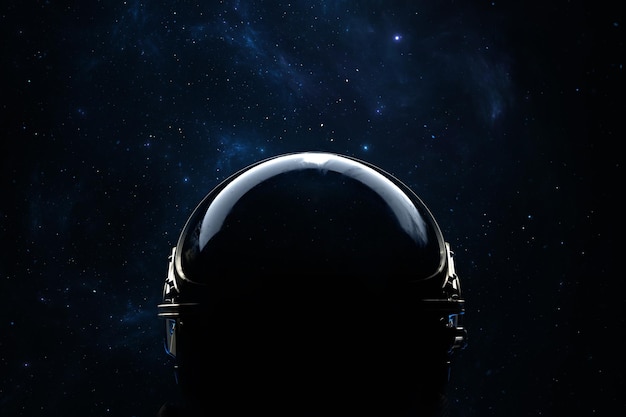 Premium Photo Astronaut Helmet Is A Reflection Of Stars And Galaxies Space Exploration An 2506