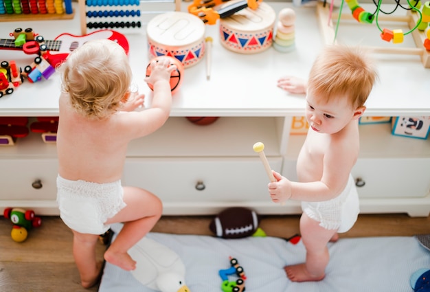 babies in diapers