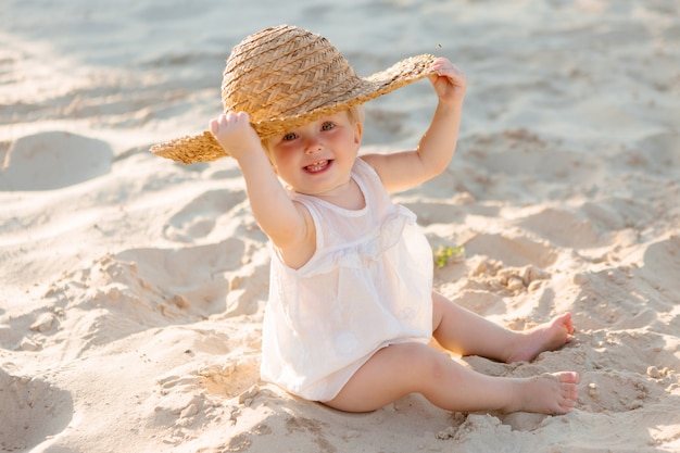 baby girl straw hat