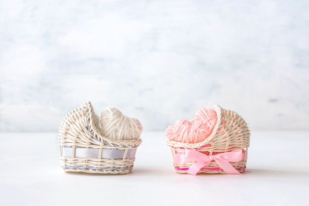 Baby shower ideas for a girl and boy party. Premium Photo