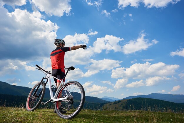 cross country biker