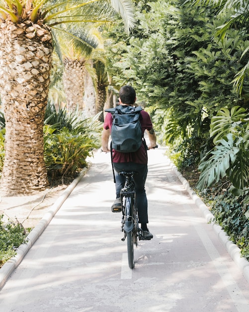 man in bike