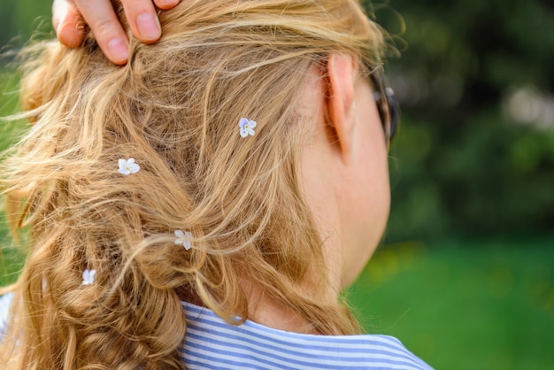 small white flowers for hair