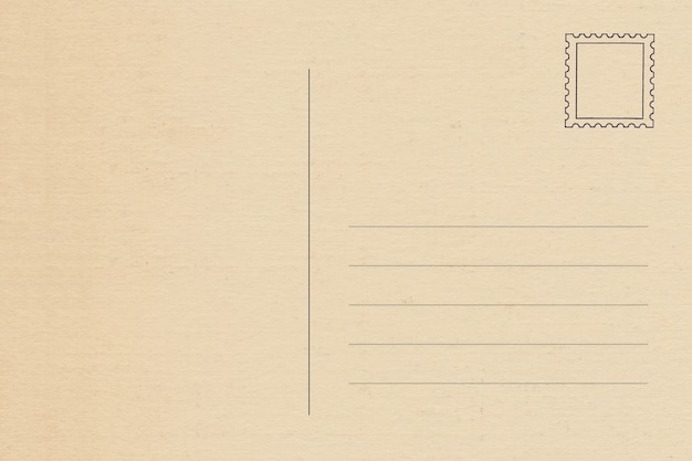 Premium Photo | Back of vintage blank postcard with space for text