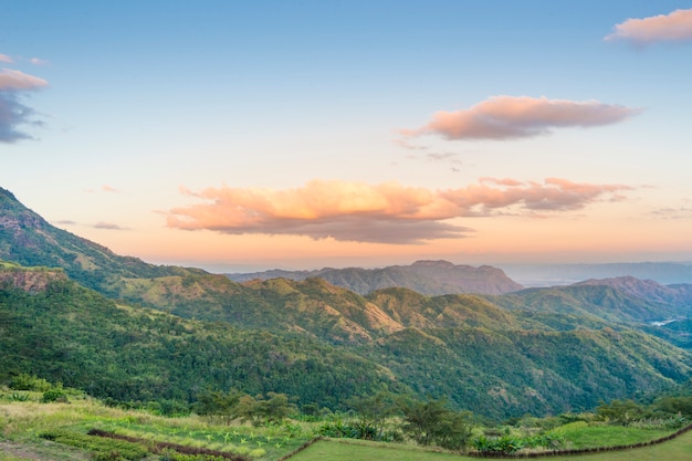 Premium Photo | Background of mountain and sky