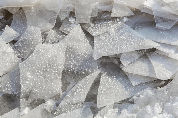 Premium Photo | Background of pieces of different shapes of ice