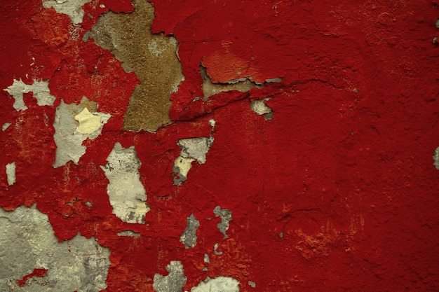 Premium Photo | Background texture of old flaking red paint on a wall ...