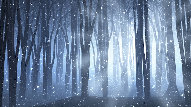 Background with lights and snowflakes | Free Photo