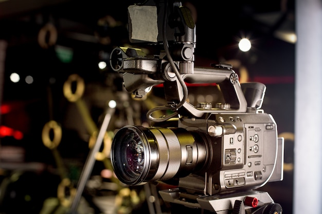 Premium Photo | Backstage of video production professional video cameras