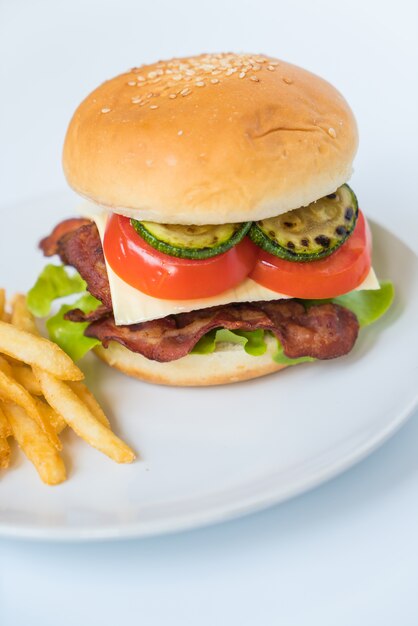 Free Photo | Bacon burger