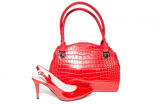 red shoe bag