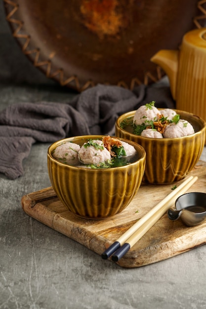 Premium Photo Bakso Or Baso Is An Indonesian Meatball Soup