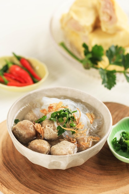 Premium Photo Bakso Solo Indonesian Meatball Soup
