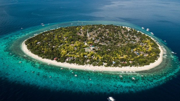 Premium Photo | Balicasag island, isolated island in the philippines