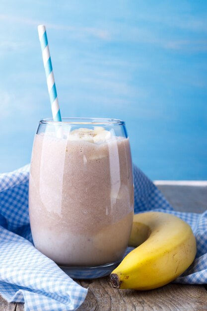 Premium Photo | Banana milk shake