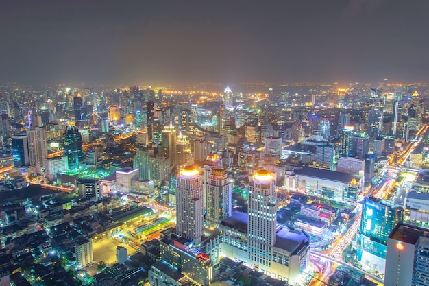 Premium Photo | Bangkok city at night