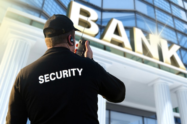 Bank security officer Premium Photo