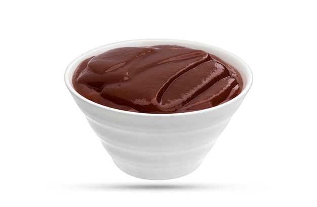 Premium Photo | Barbecue sauce bowl isolated on white background