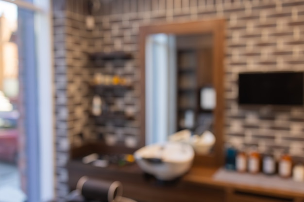 Premium Photo | Barbershop blurred background hairdresser and hair