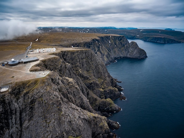 Premium Photo Barents Sea Coast North Cape Nordkapp In Northern Norway Aerial Photography