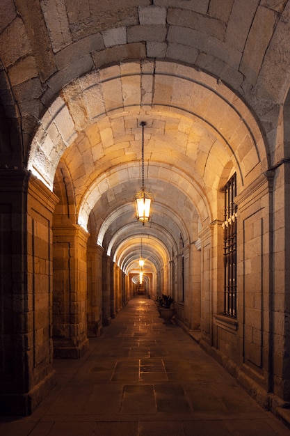 Barrel Vault Architecture Detail View At Night Photo