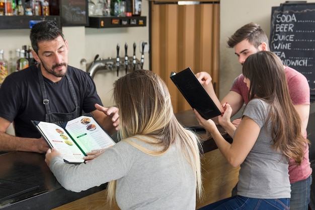 bartender dating a customer