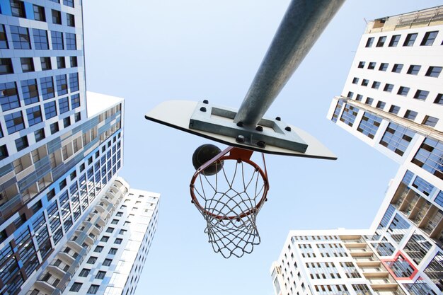 Premium Photo | Basketball hoop background