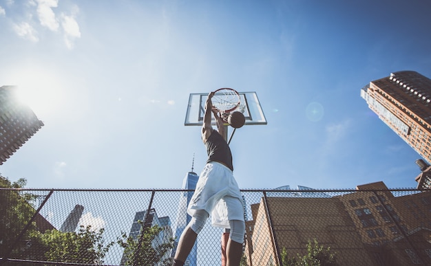 Download Free Basketball Player Making Huge Slam Dunk Premium Photo Use our free logo maker to create a logo and build your brand. Put your logo on business cards, promotional products, or your website for brand visibility.