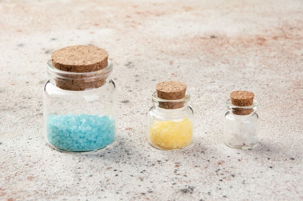 Download Premium Photo Bath Salts In Glass Bottles