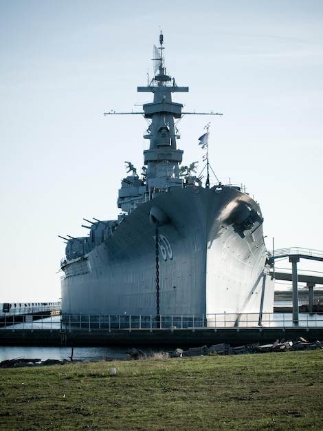 Premium Photo | Battleship of us navy at the museum in mobile, al.