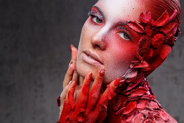 Free Photo | Beautiful, artistic makeup