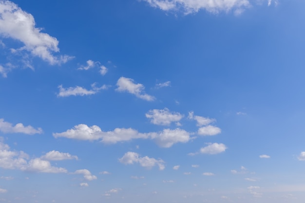 Premium Photo | Beautiful blue sky with clouds receding into the horizon