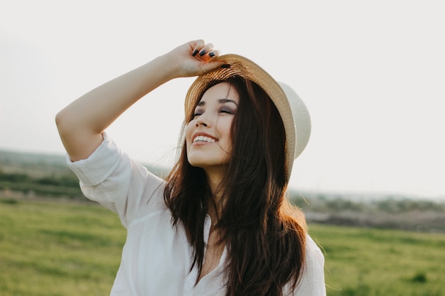 asian lady hat