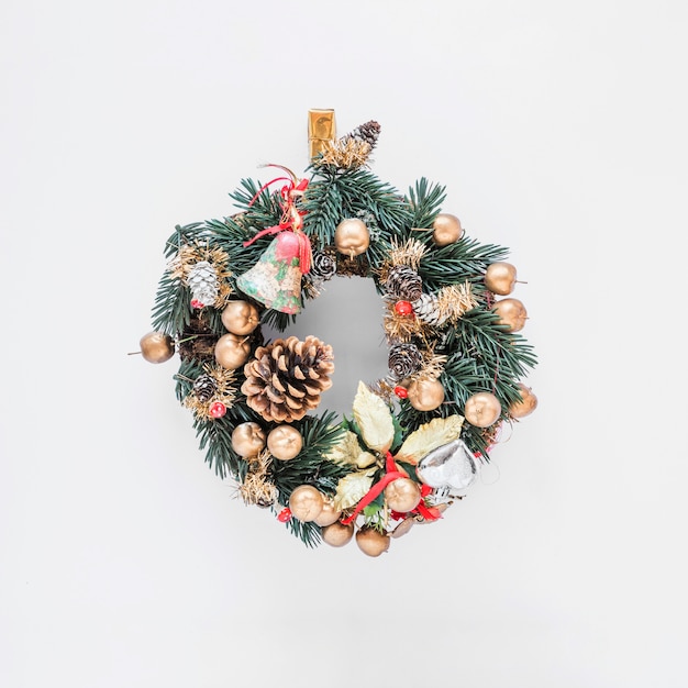Beautiful christmas wreath Free Photo