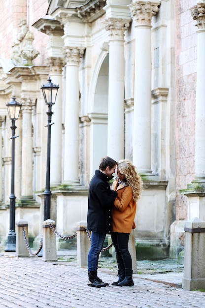 Free Photo | Beautiful couple on the street