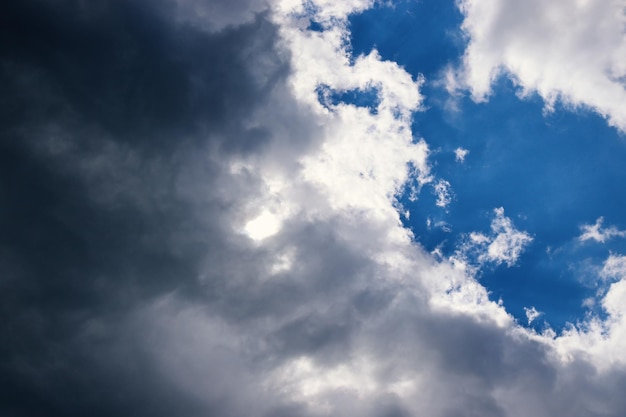 Premium Photo | Beautiful dark blue summer sky covered with white ...