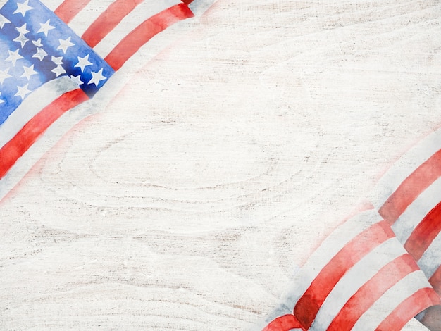 アメリカの国旗の美しい絵 プレミアム写真