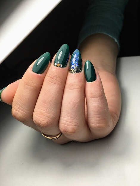 Download Beautiful female hands nail design | Premium Photo