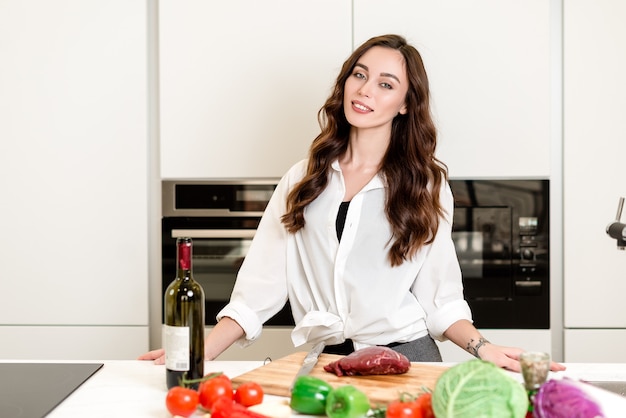 girl kitchen cooking