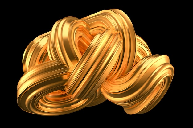 Premium Photo | Beautiful golden background. 3d rendering.